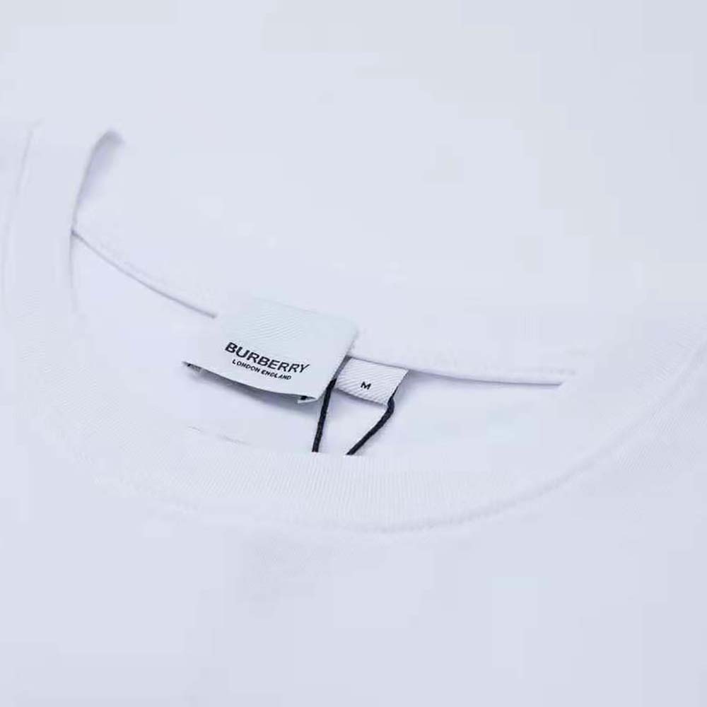 Burberry Men Monster Graphic Print Cotton Oversized T-shirt-Blue - image 9
