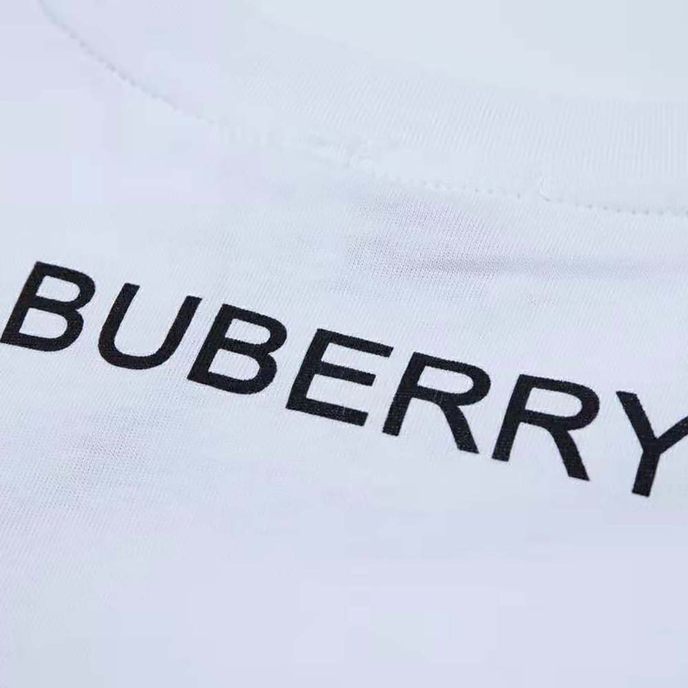 Burberry Men Monster Graphic Print Cotton Oversized T-shirt-Blue - image 7