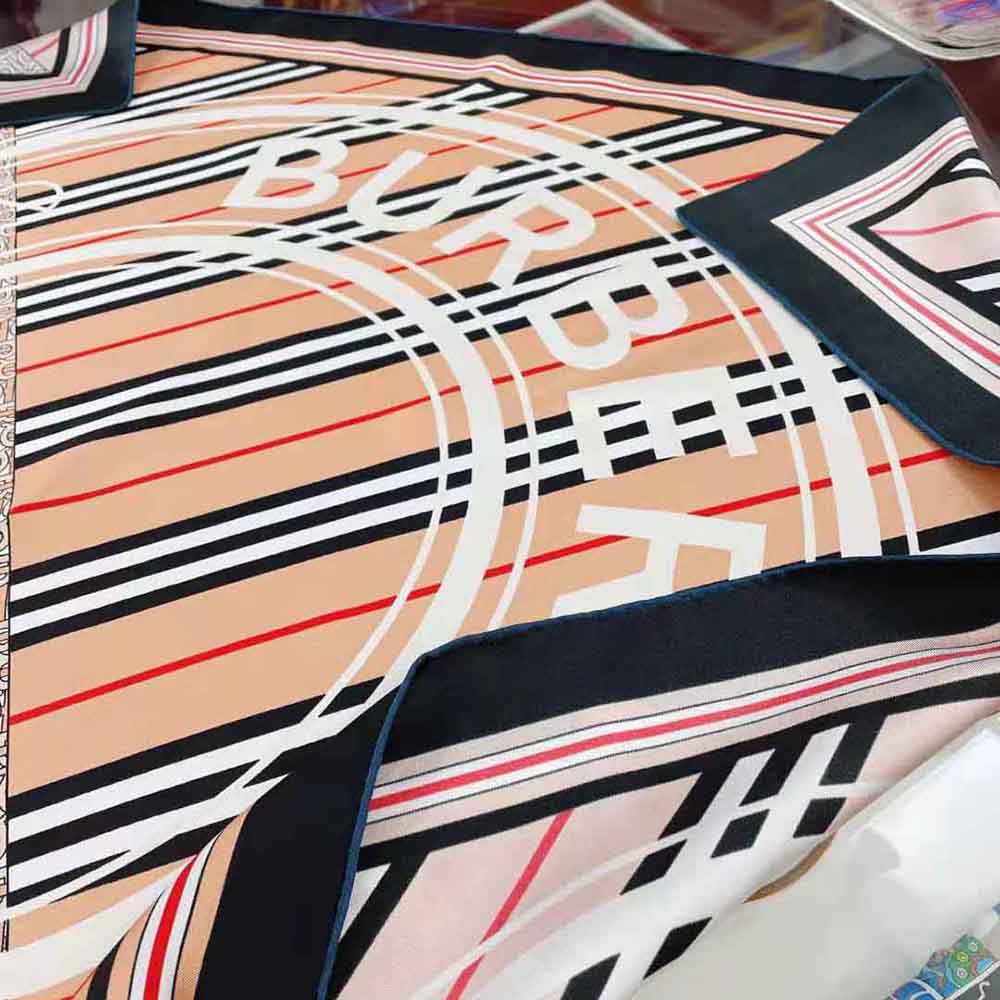 Burberry Women Montage Print Silk Square Scarf - image 7