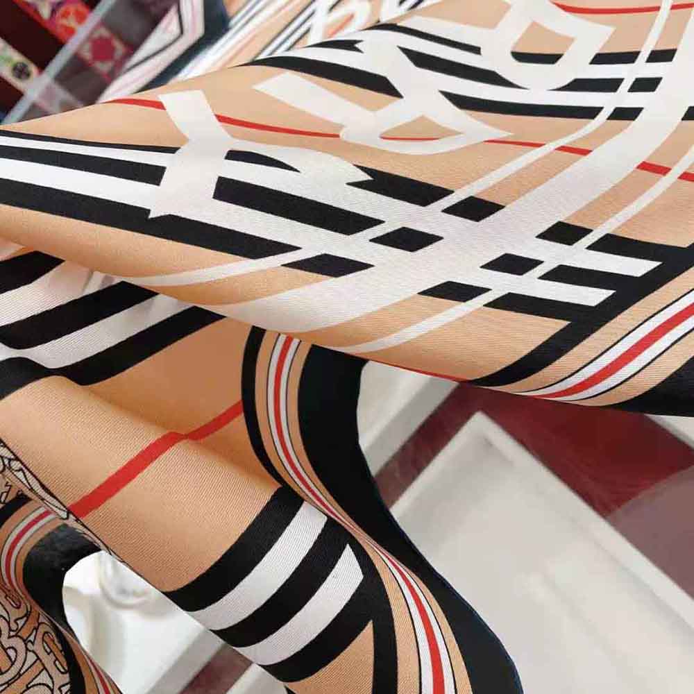 Burberry Women Montage Print Silk Square Scarf - image 6