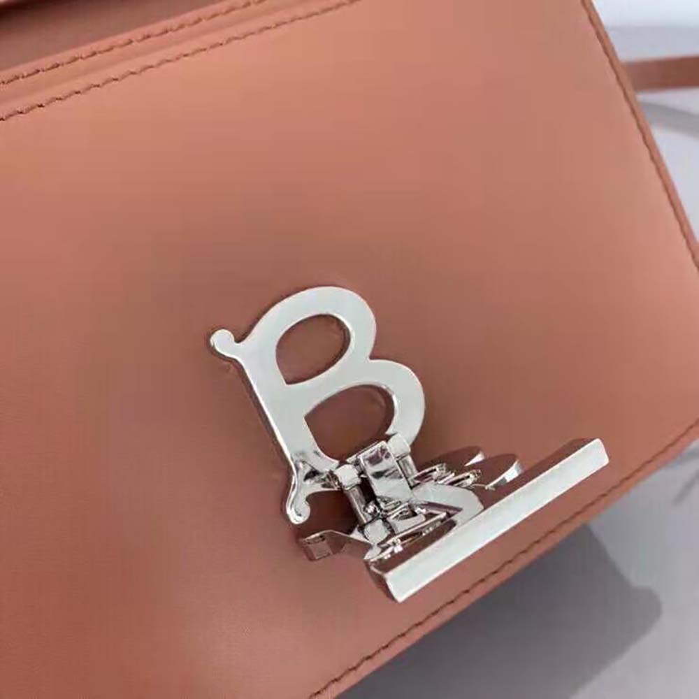 Burberry Women Small Leather TB Bag with a Thomas Burberry Monogram Clasp - image 9