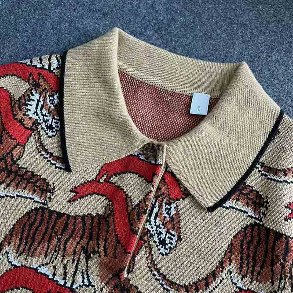 Burberry Women Tiger Graphic Technical Wool Jacquard Dress - image 4