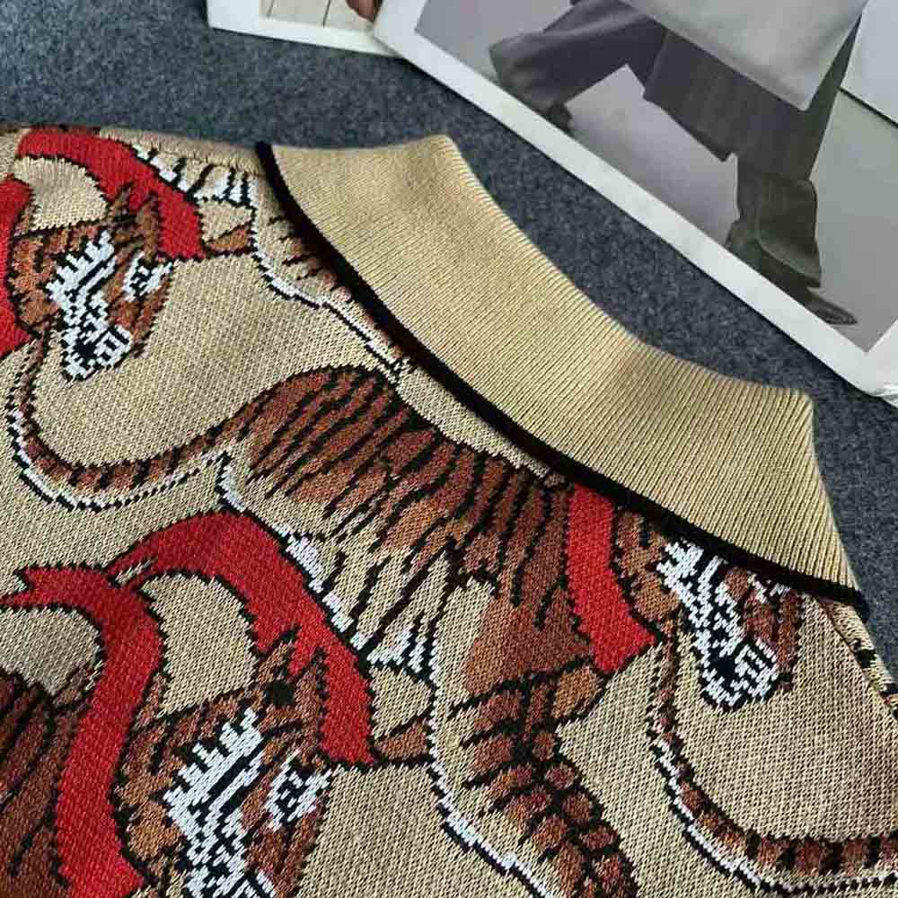 Burberry Women Tiger Graphic Technical Wool Jacquard Dress - image 8