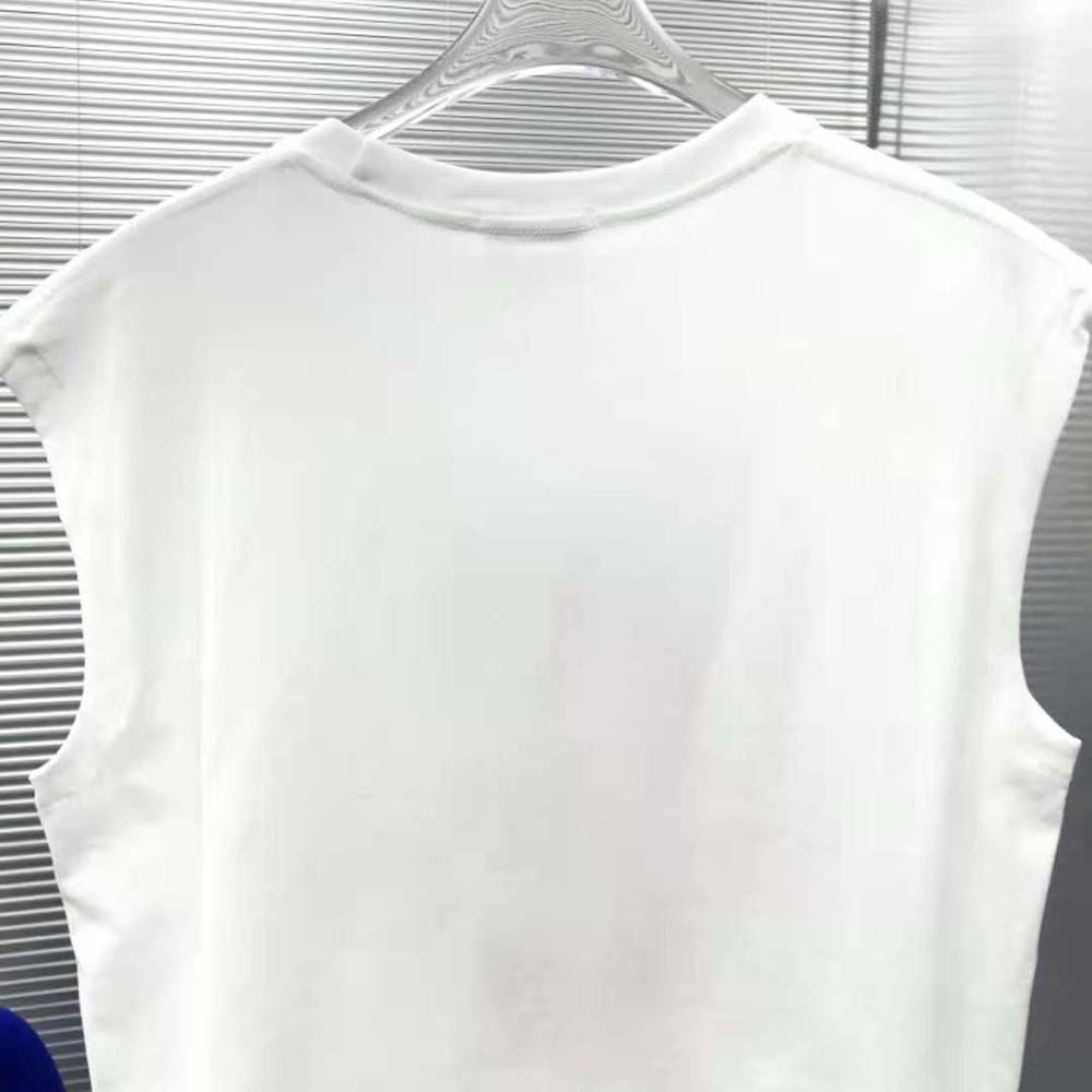 Celine Men C Cotton Jersey Tank Top-White - image 5