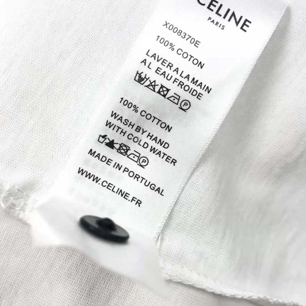 Celine Men C Cotton Jersey Tank Top-White - image 8