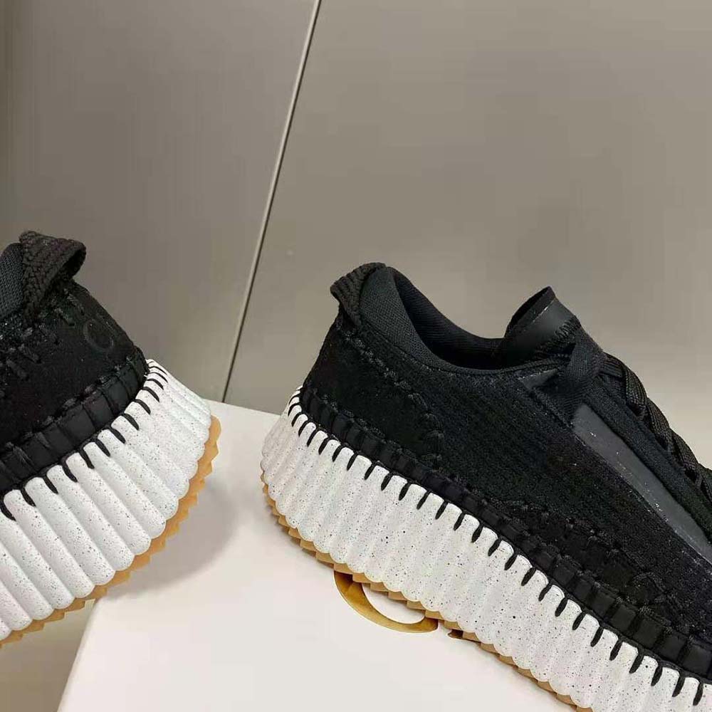 Chloe Women Nama Sneaker in Recycled Mesh-Black - image 9