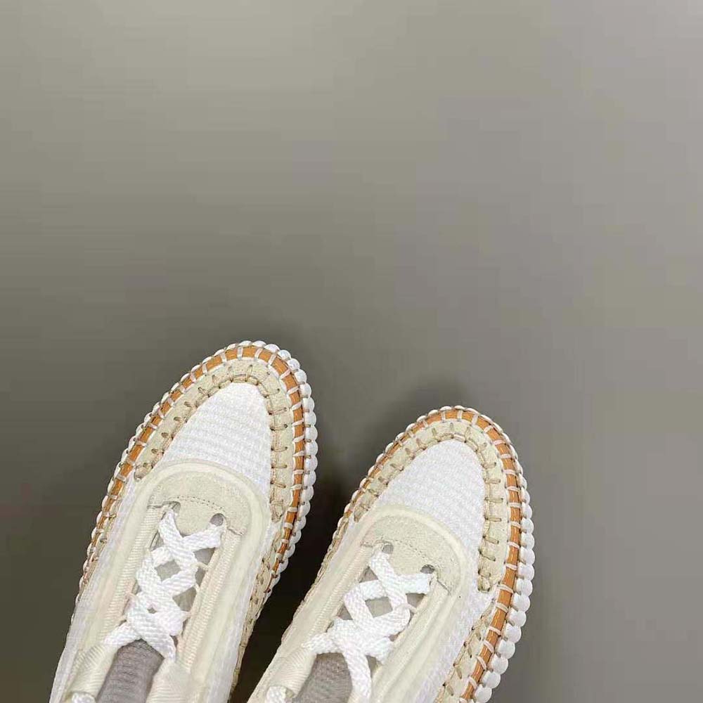 Chloe Women Nama Sneaker in Recycled Mesh-White - image 6