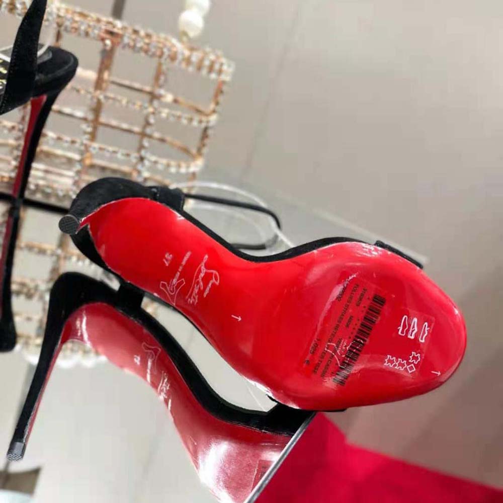 Christian Louboutin Women Umberta 100 mm in Suede Calfskin-Black - image 10
