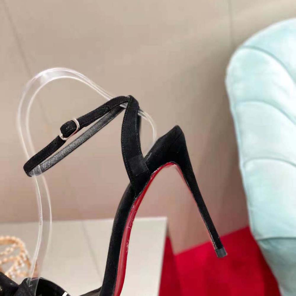 Christian Louboutin Women Umberta 100 mm in Suede Calfskin-Black - image 9