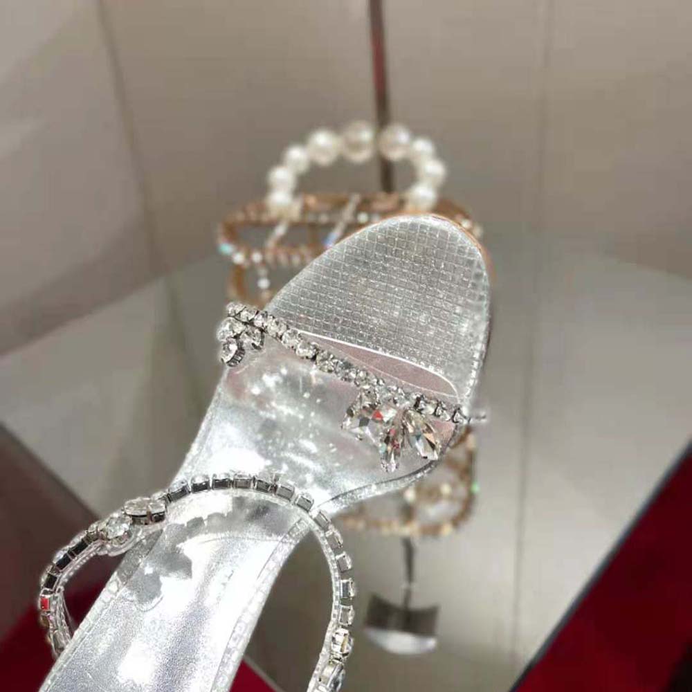 Christian Louboutin Women Just Queen 100 mm Heel Height-Silver - image 8