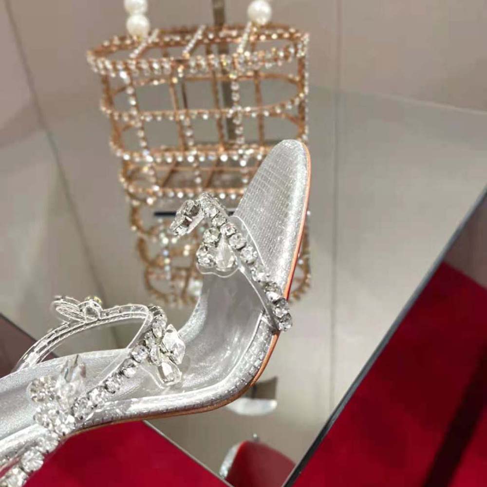 Christian Louboutin Women Just Queen 100 mm Heel Height-Silver - image 10