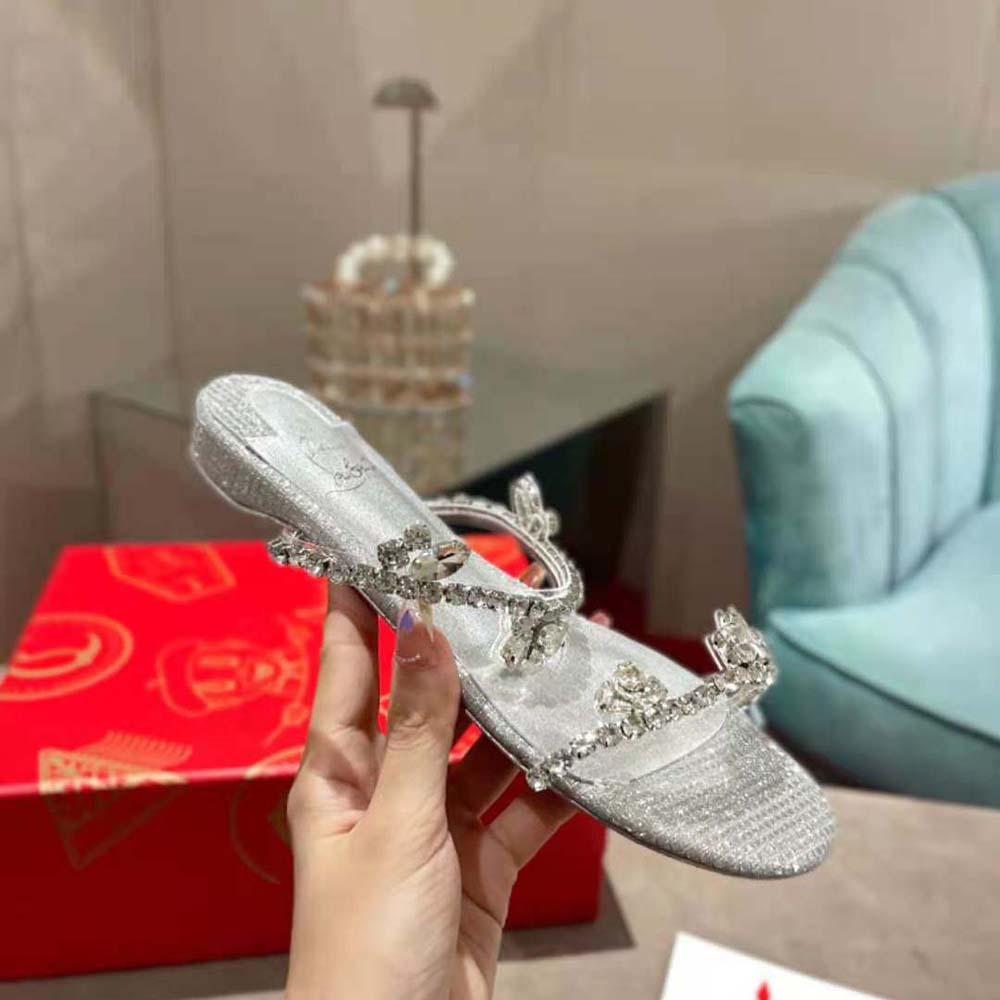Christian Louboutin Women Just Queenie Mule Shows off a Minimalist Style - image 6
