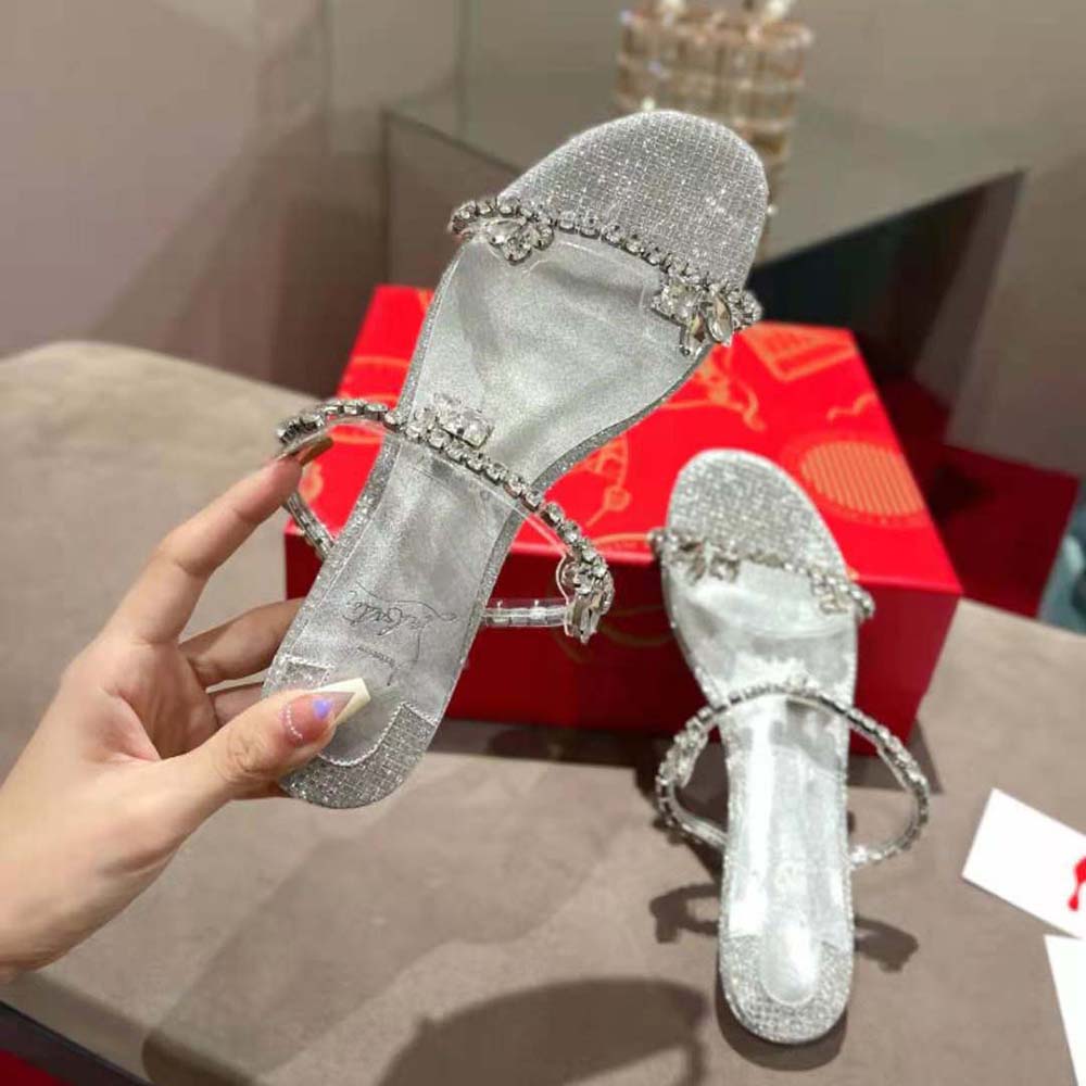 Christian Louboutin Women Just Queenie Mule Shows off a Minimalist Style - image 4