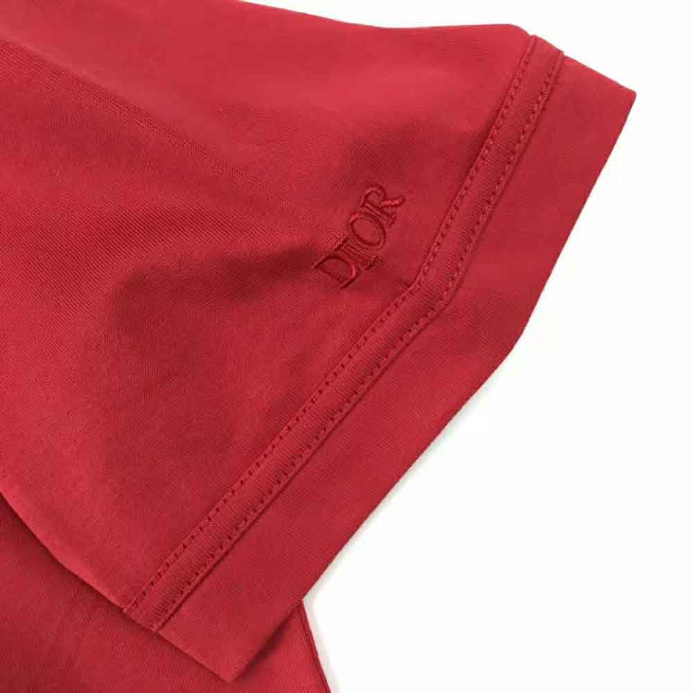 Dior Men Dior and Kenny Scharf T-shirt Relaxed Fit Red Cotton Jersey - image 5