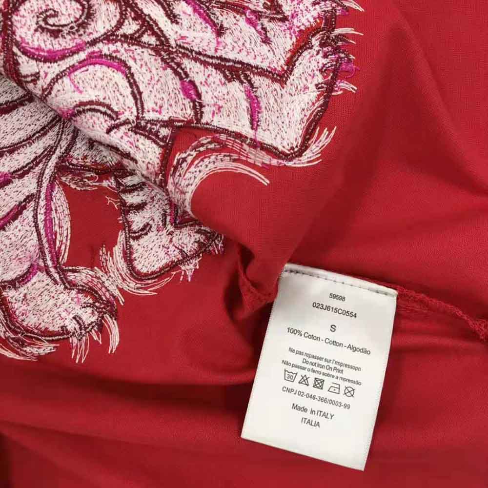 Dior Men Dior and Kenny Scharf T-shirt Relaxed Fit Red Cotton Jersey - image 9