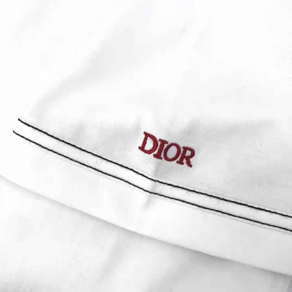 Dior Men Dior and Kenny Scharf T-shirt Relaxed Fit White Cotton Jersey - image 8