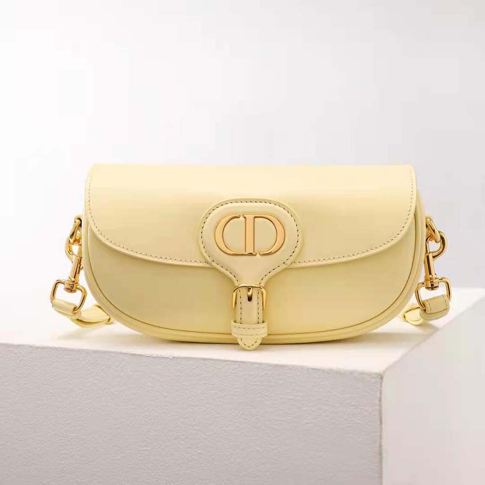Side profile showing silhouette and strap of Dior Women Bobby East-West Bag