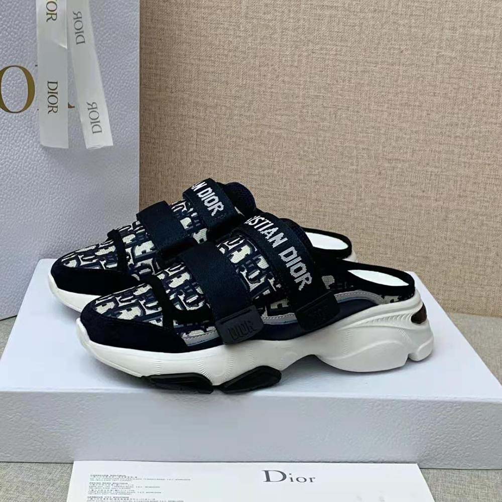 Dior Women D-Wander Sneaker Deep Blue Dior Oblique Technical Fabric - image 5