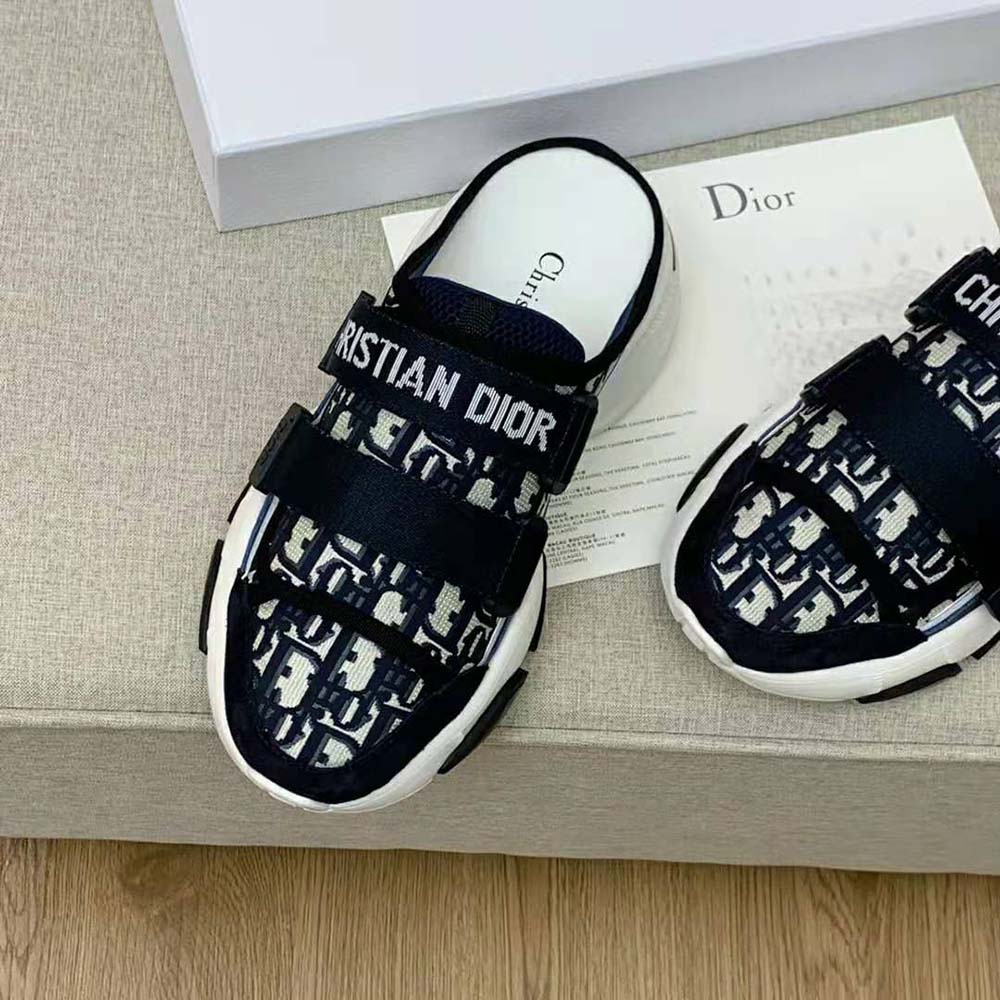 Dior Women D-Wander Sneaker Deep Blue Dior Oblique Technical Fabric - image 7