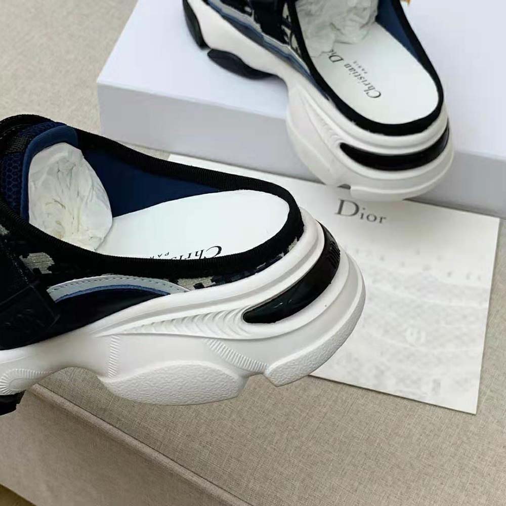 Dior Women D-Wander Sneaker Deep Blue Dior Oblique Technical Fabric - image 10
