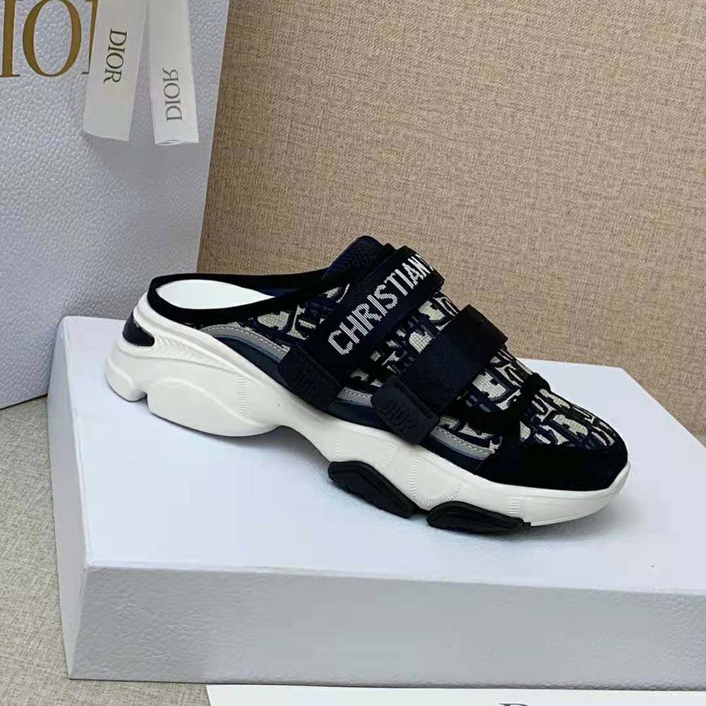 Dior Women D-Wander Sneaker Deep Blue Dior Oblique Technical Fabric - image 6