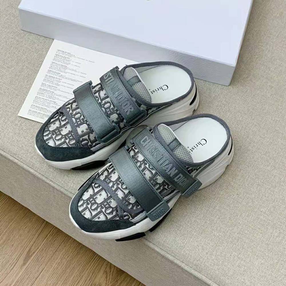 Top view of Dior Women D-Wander Sneaker showing lace-up closure