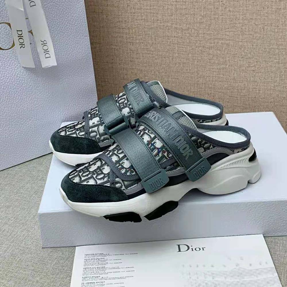 Dior Women D-Wander Sneaker Deep Gray Dior Oblique Technical Fabric - image 5