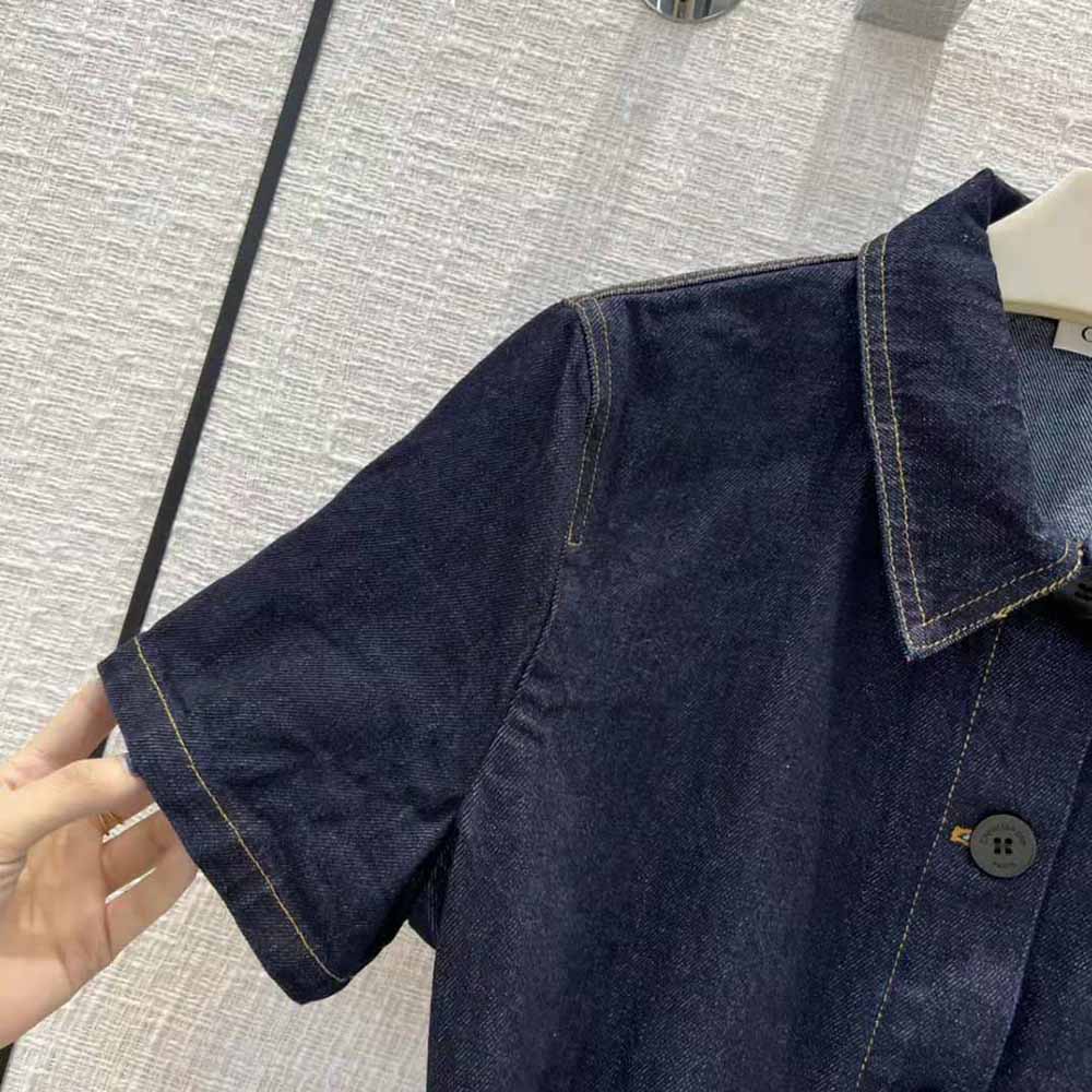 Dior Women Denim Couture Short-Sleeved Belted Jacket - image 6