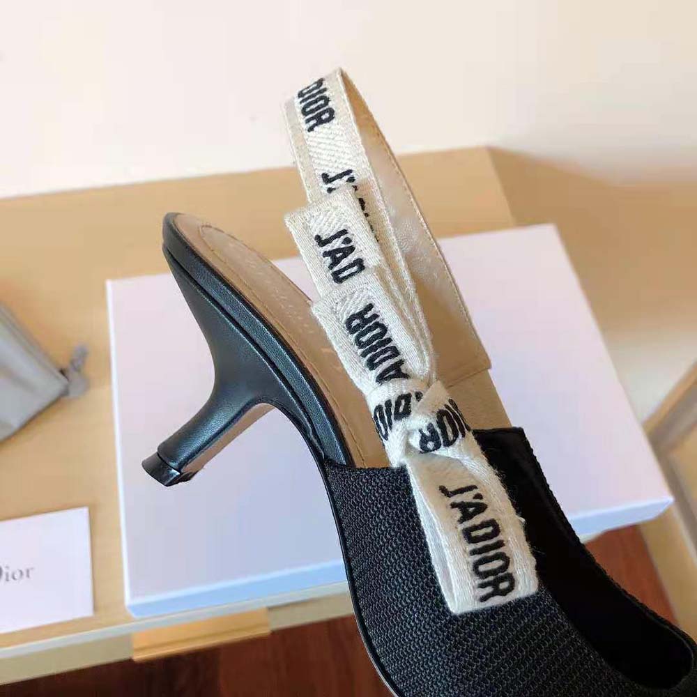 Dior Women J Adior Slingback Pump Black Technical Fabric - image 10