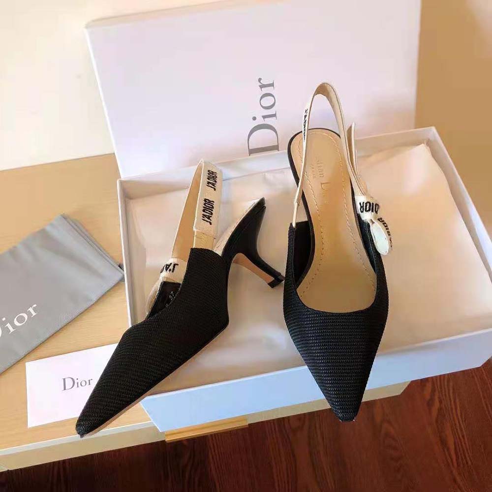 Dior Women J Adior Slingback Pump Black Technical Fabric - image 5