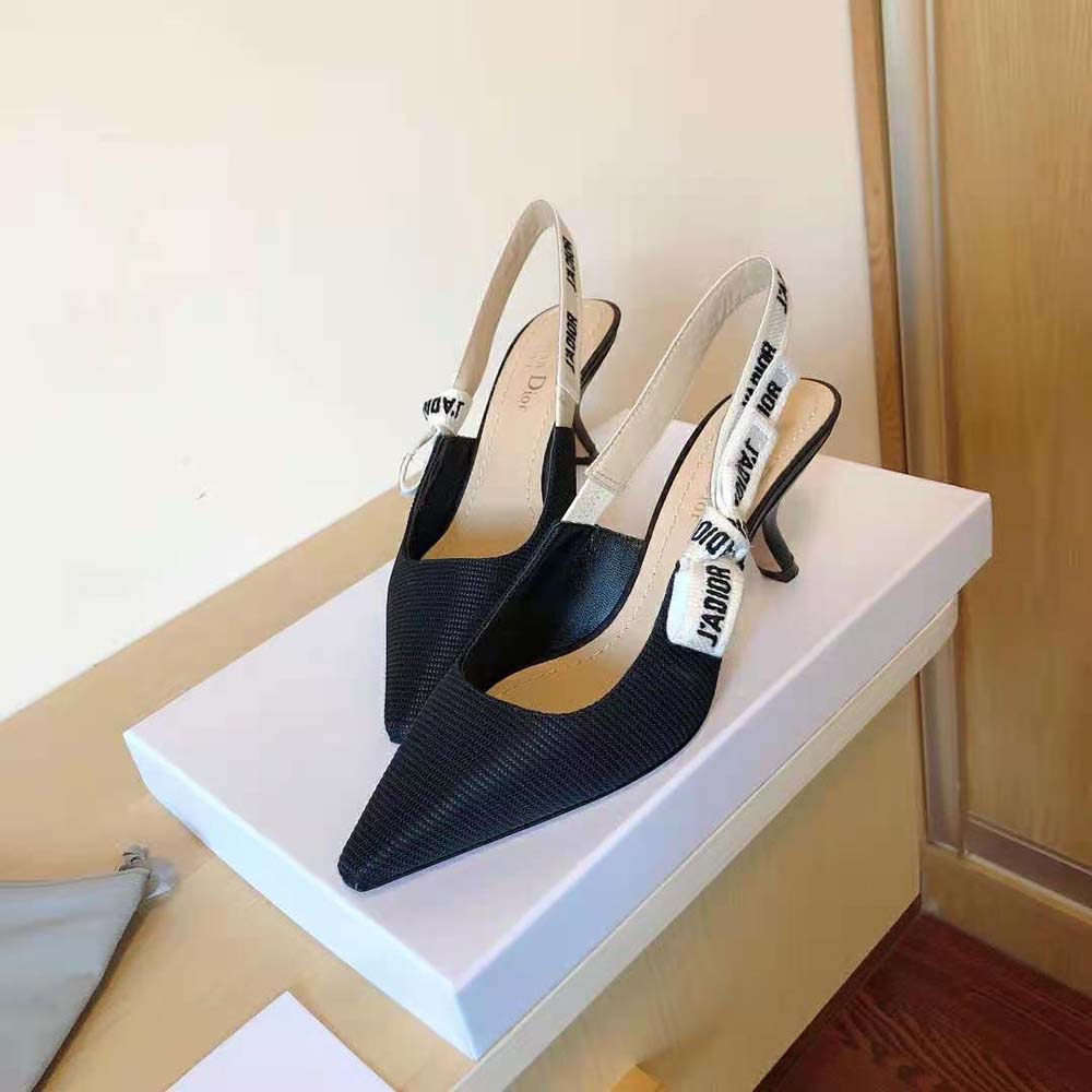 Dior Women J Adior Slingback Pump Black Technical Fabric - image 6