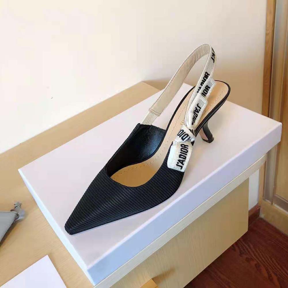 Dior Women J Adior Slingback Pump Black Technical Fabric - image 8