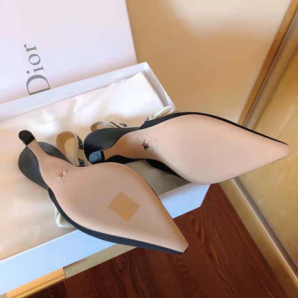 Dior Women J Adior Slingback Pump Black Technical Fabric - image 9