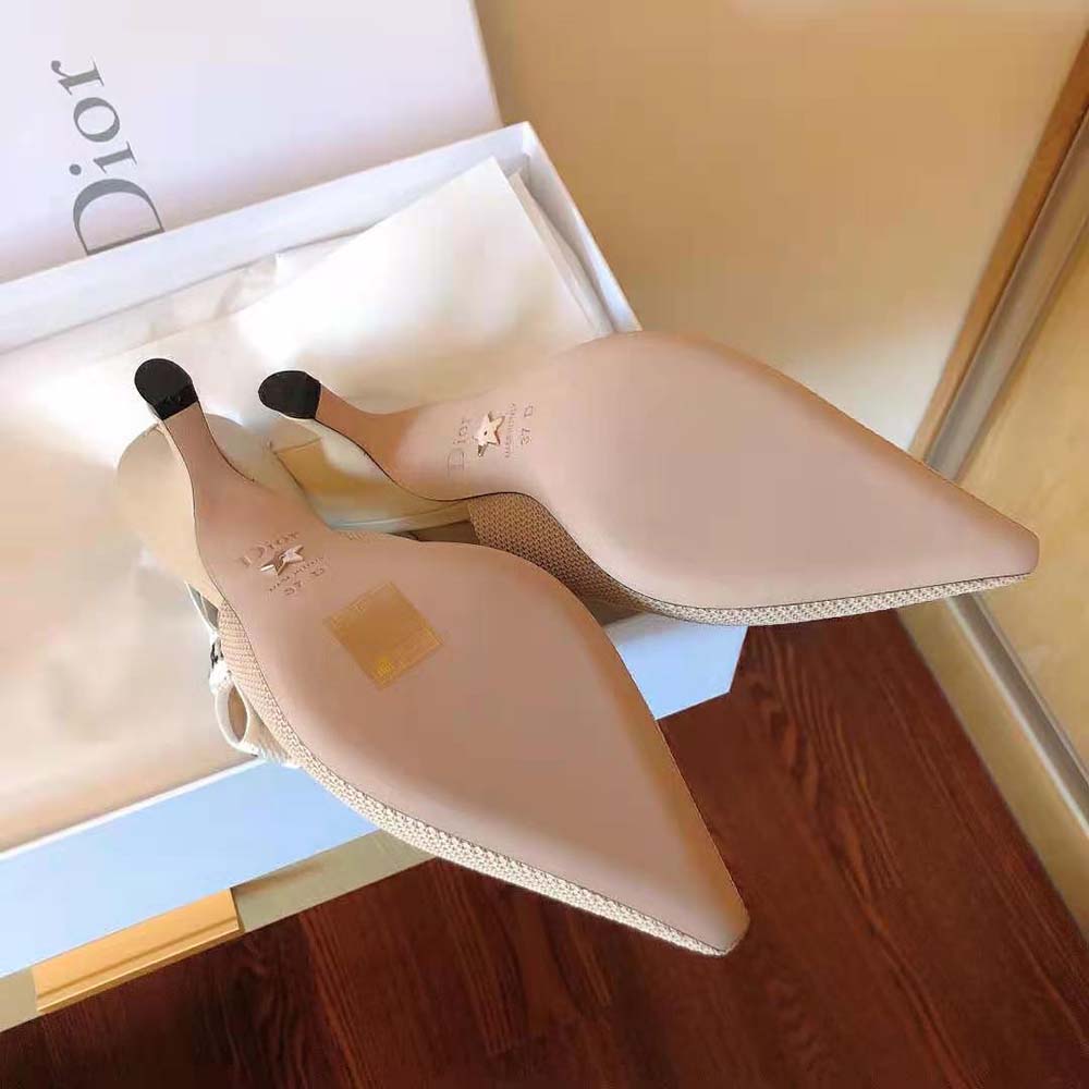 Dior Women J Adior Slingback Pump Nude Technical Fabric - image 8
