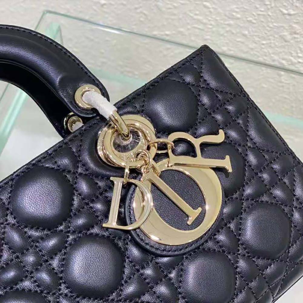 Dior Women Lady D-Joy Bag Black Cannage Lambskin - image 9