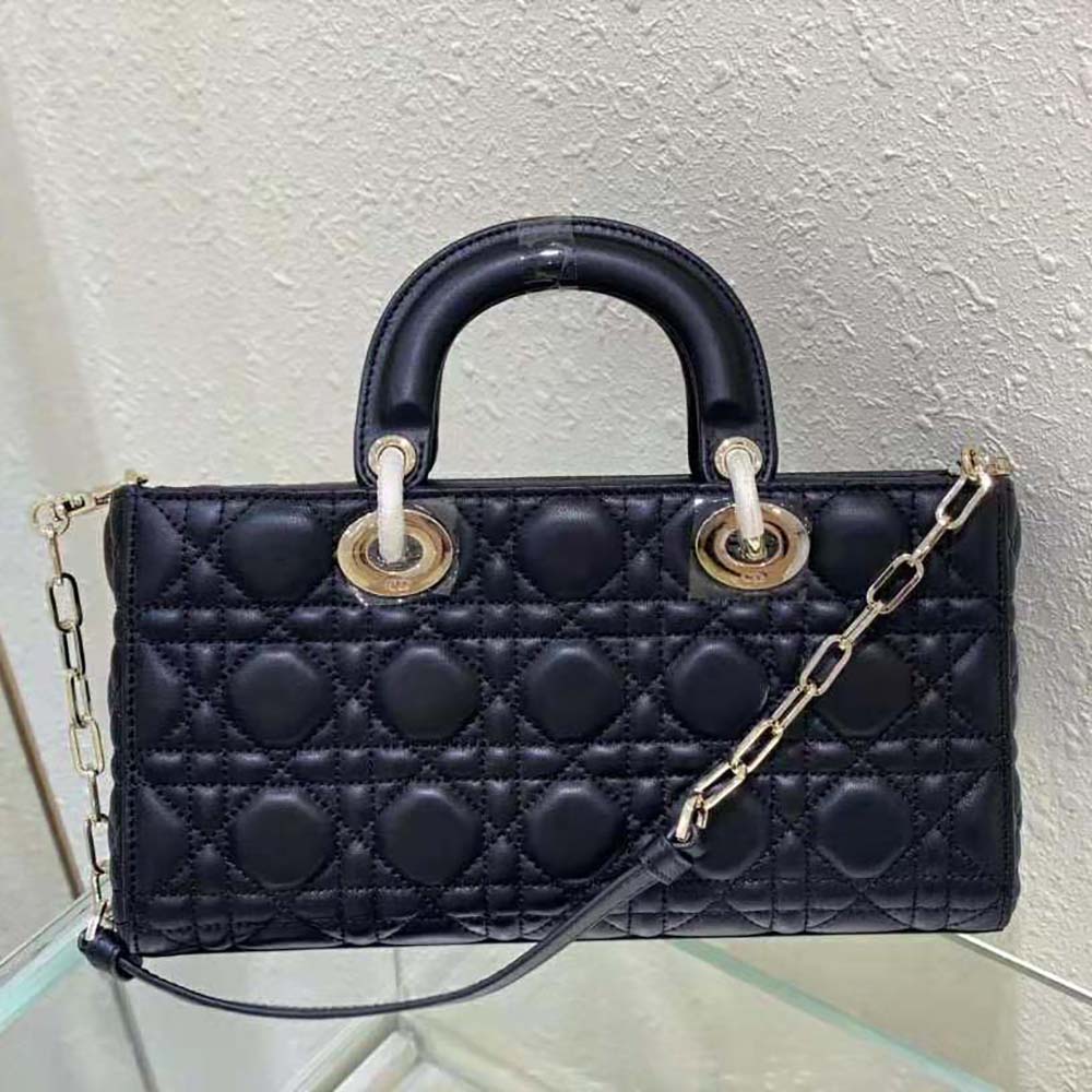 Dior Women Lady D-Joy Bag Black Cannage Lambskin - image 4