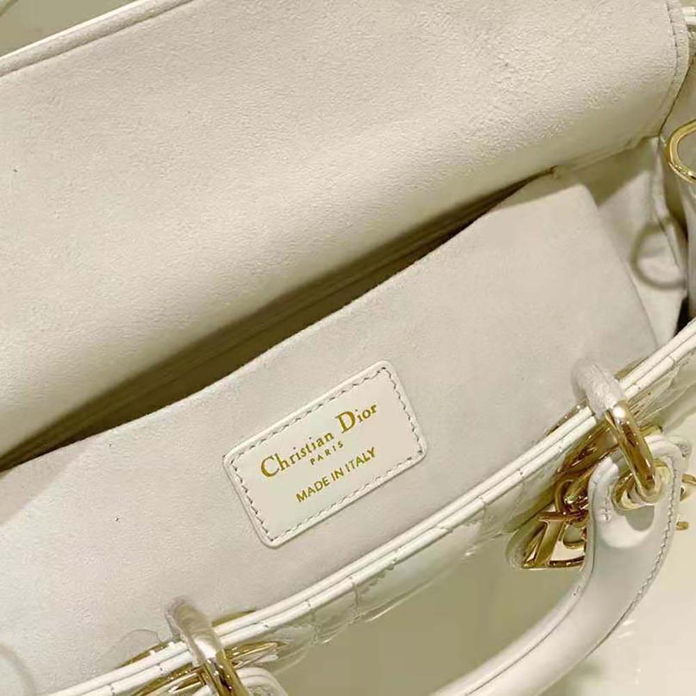 Dior Women Lady D-Joy Bag Latte Cannage Lambskin - image 10
