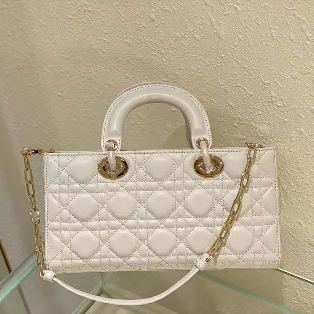 Dior Women Lady D-Joy Bag Latte Cannage Lambskin - image 4