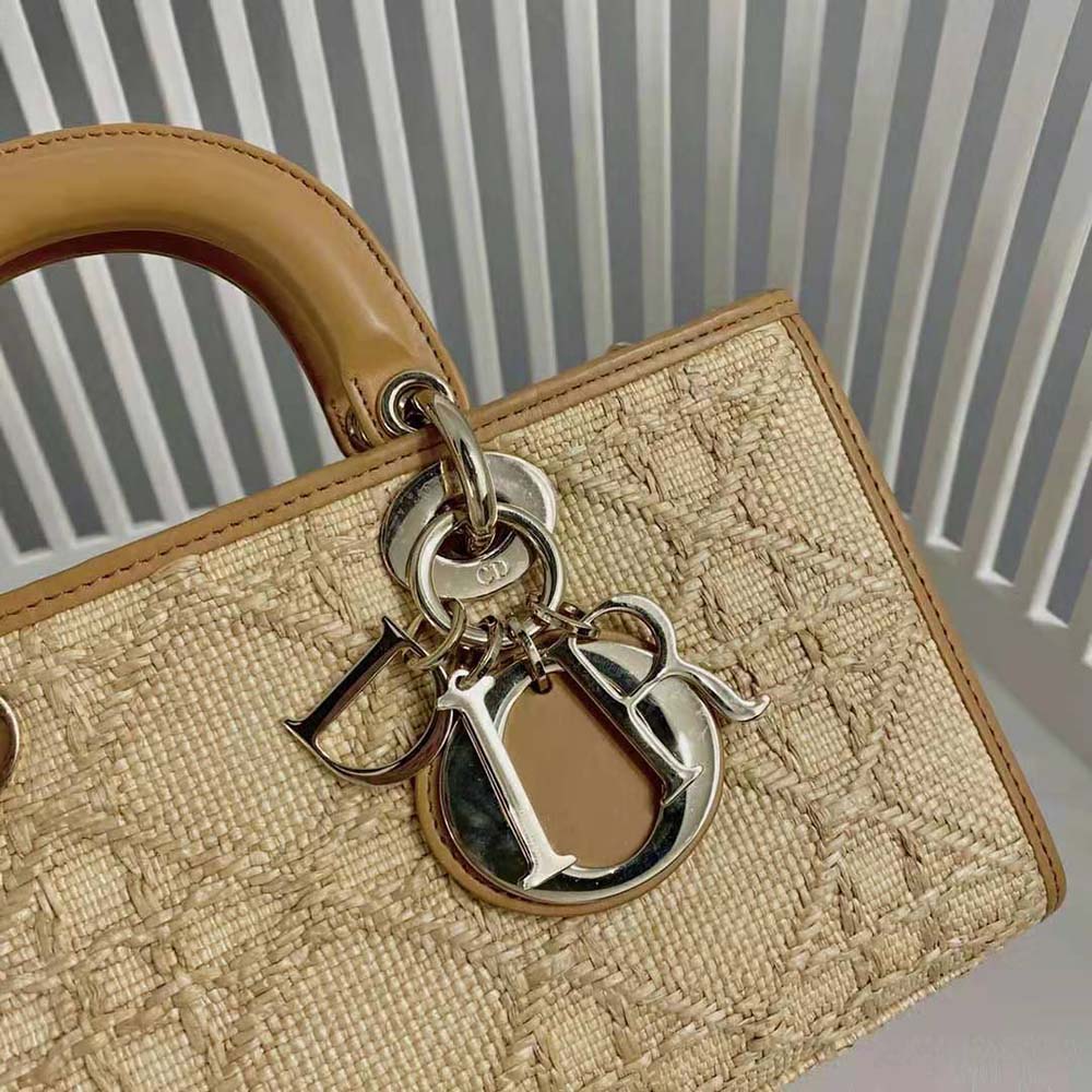 Dior Women Lady D-Joy Bag Natural Cannage Raffia - image 8