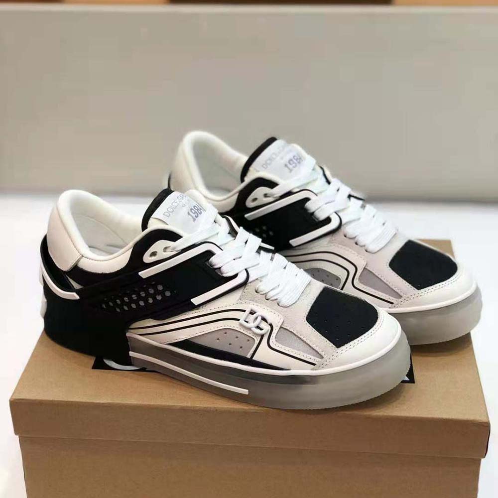 Dolce Gabbana D&G Men Calfskin Custom 2.Zero Sneakers-Black - image 4