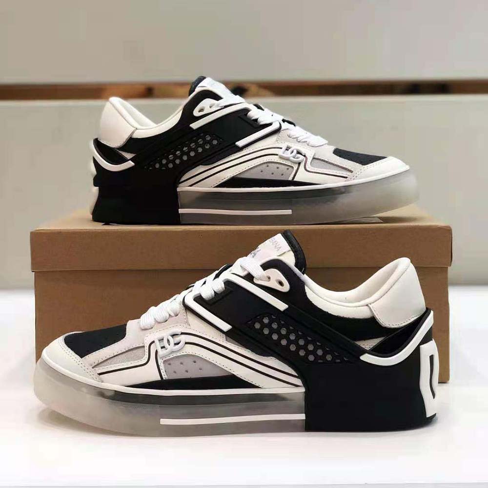 Dolce Gabbana D&G Men Calfskin Custom 2.Zero Sneakers-Black - image 6