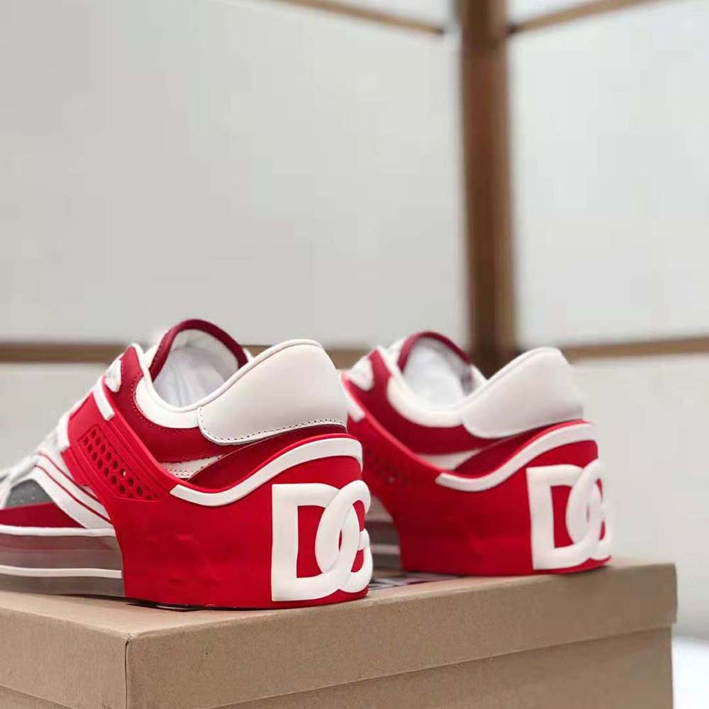 Dolce Gabbana D&G Men Calfskin Custom 2.Zero Sneakers-Red - image 7