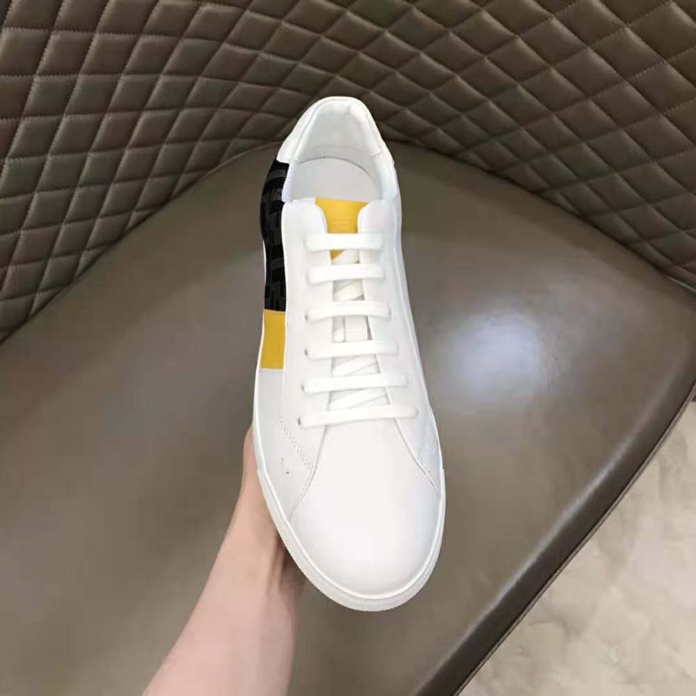 Fendi Men Sneakers White Leather Low-Tops - image 8