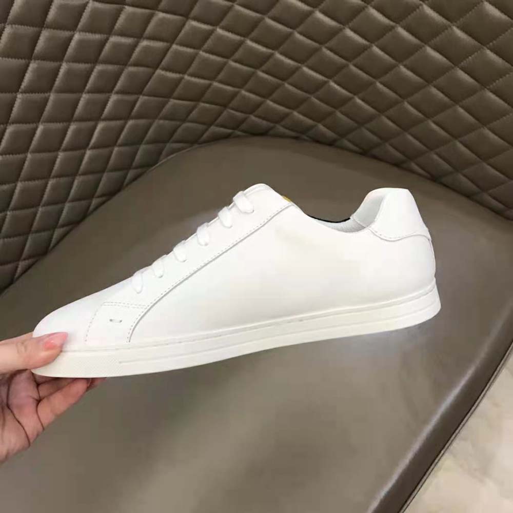 Fendi Men Sneakers White Leather Low-Tops - image 7