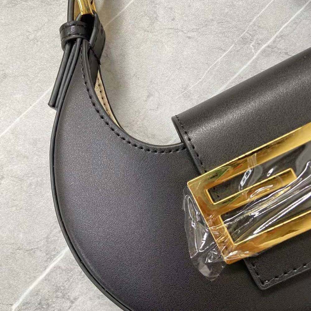 Fendi Women Cookie Black Leather Mini Bag - image 6