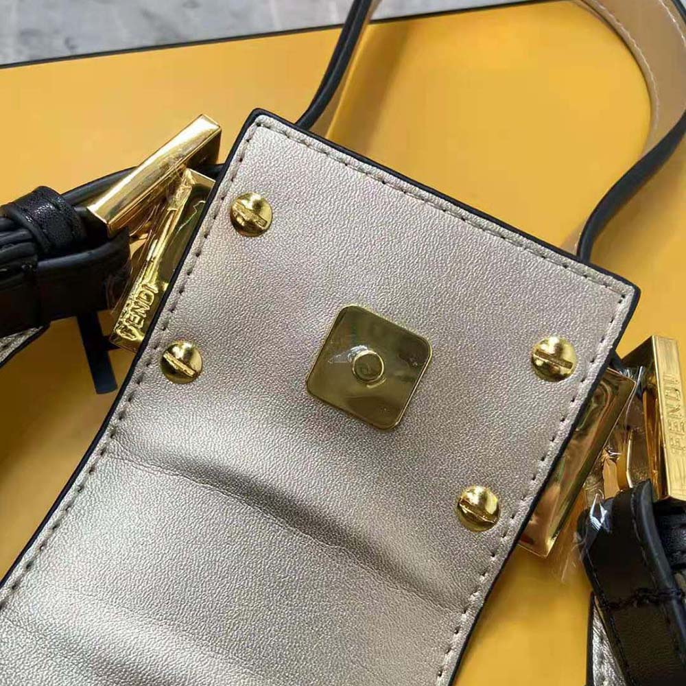Fendi Women Cookie Black Leather Mini Bag - image 10