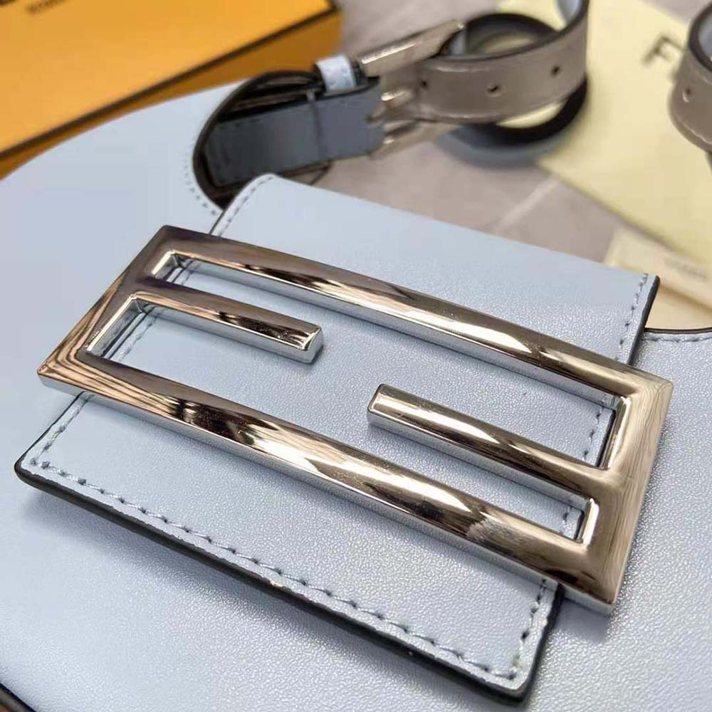 Fendi Women Cookie Light Blue Leather Mini Bag - image 6