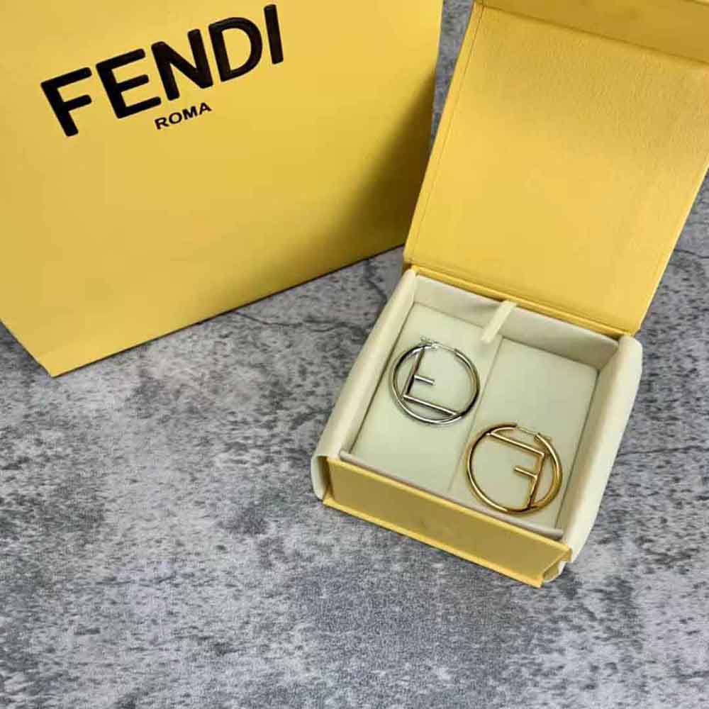 Fendi Women F Is Fendi Earrings Gold and Palladium Earrings - image 4