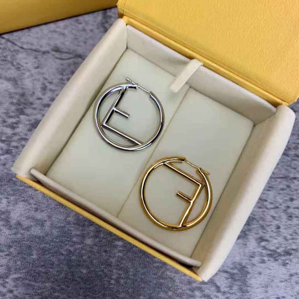Fendi Women F Is Fendi Earrings Gold and Palladium Earrings - image 7