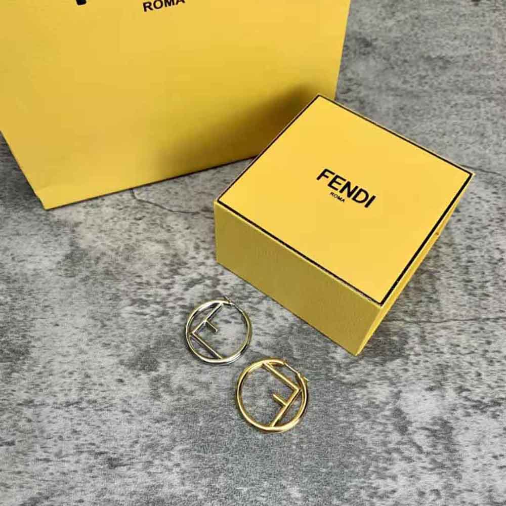 Fendi Women F Is Fendi Earrings Gold and Palladium Earrings - image 6